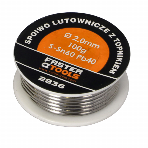 Lampi pe gaz, fludor - Fludor pentru electricieni 3mmx100gr SN60-PB40 Faster Tools