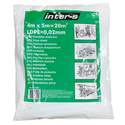 Folie pentru protectie mobila - Folie de protectie neagra 5x4m grosime 20 microni Inter-S