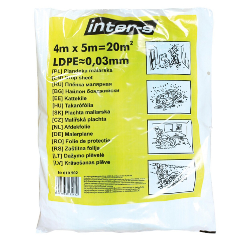 Folie pentru protectie mobila - Folie de protectie neagra 5x4m grosime 30 microni Inter-S