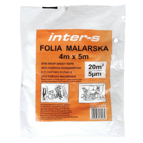 Folie pentru protectie mobila - Folie de protectie 5x4m grosime 5 microni Inter-S