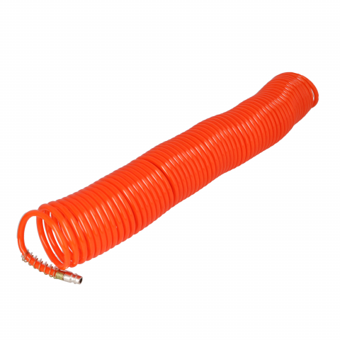 Accesorii pentru sculele pe aer - Furtun spiralat pentru compresor 20m Faster Tools