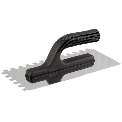 Gletiere din inox - Gletiera inox maner ABS Inter-S Dinti 12mm