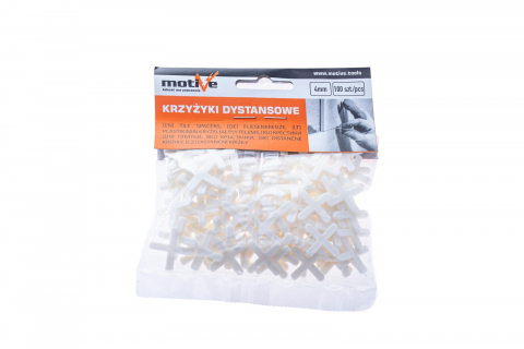 Distantieri cruce albi pentru gresie faianta 4m 100buc/set Motive [1]