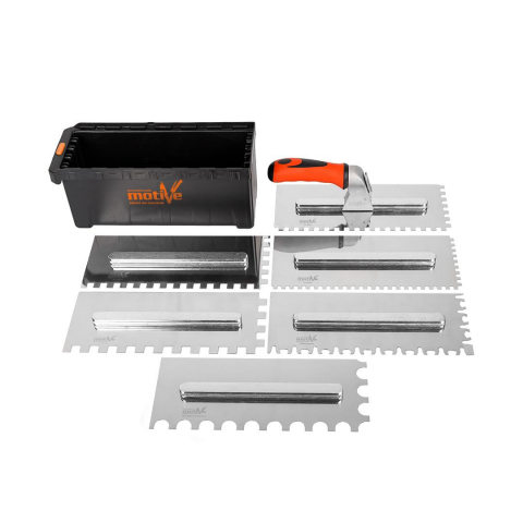 Kit profesional cu 6 lame gletiera + maner de fixare Motive
