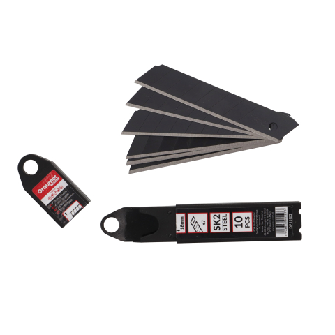 Scule de mana - Lame cutter 18mm black SK2 10 buc/set Draumet