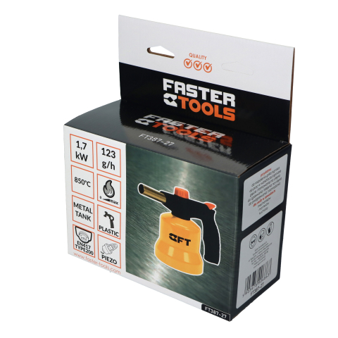 Lampa gaz metalica cu piezo 1.7KW Faster Tools [6]