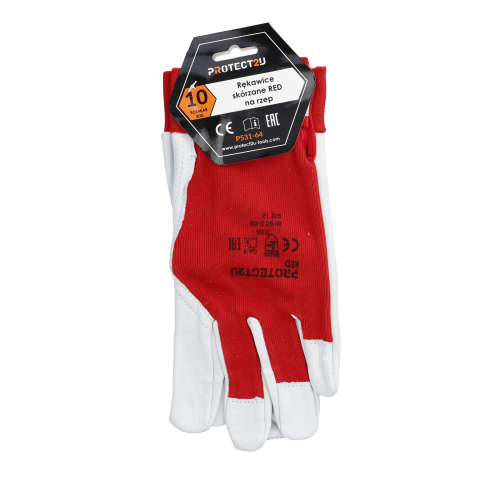 Manusi din piele de capra fina si bumbac cu scai M10 Protect2U [4]