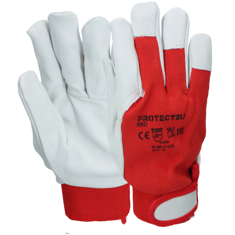 Manusi pentru protectie - Manusi din piele de capra fina si bumbac cu scai M10 Protect2U