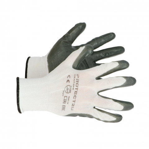Echipamente pentru protectie - Manusi subtiri din nitril GREY LINE marimea 10 Protect2U