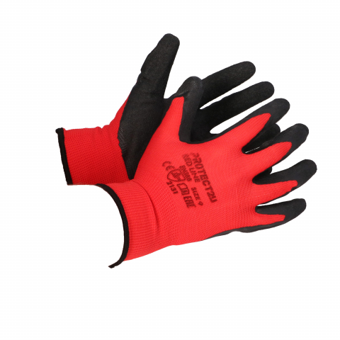 Echipamente pentru protectie - Manusi subtiri din nitril RED LINE marimea 9 Protect2U