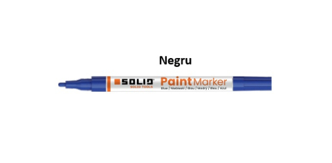 Instrumente pentru scris si trasat - Marker cu vopsea neagra subtire Solid Tools