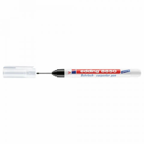 Instrumente pentru scris si trasat - Marker permanent negru cu varf lung 0.7-1mm Edding