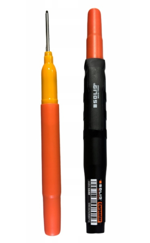 Marker permanent negru cu varf lung 1.3mm Solid Tools [1]