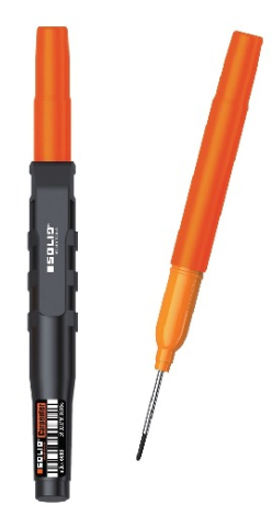 Instrumente pentru scris si trasat - Marker permanent negru cu varf lung 1.3mm Solid Tools