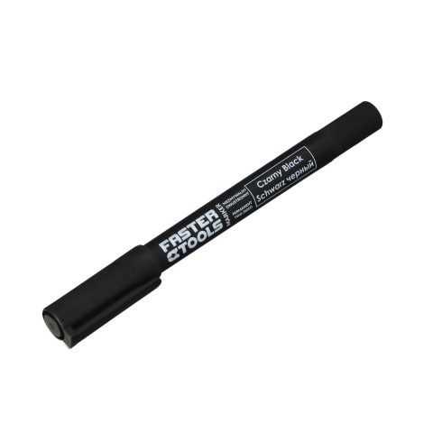 Marker permanent subtire rosu cu 2 varfuri Faster Tools [2]