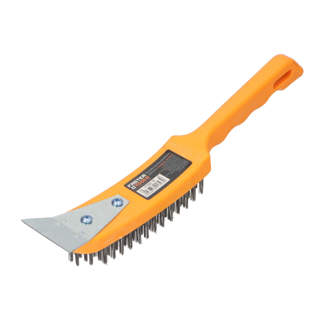 Alte scule de mana - Perie sarma cu razuitor si maner din plastic, 6 randuri  Faster Tools