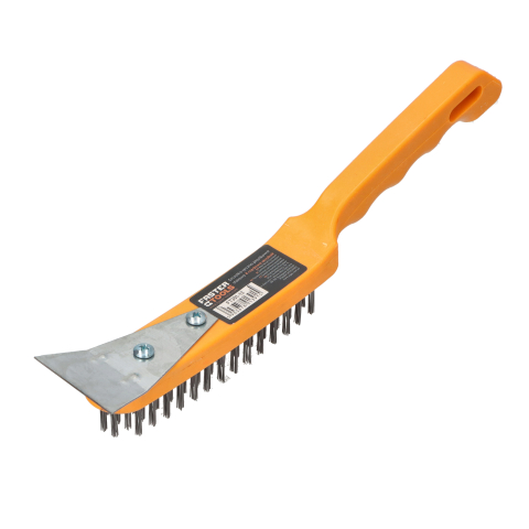 Perie sarma cu razuitor si maner din plastic, 6 randuri  Faster Tools [1]