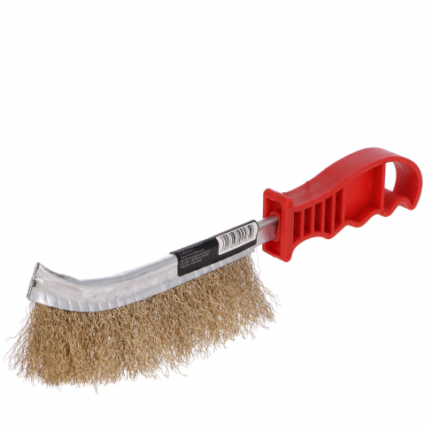 Alte scule de mana - Perie sarma semiluna cu maner din plastic 240x35mm Faster Tools