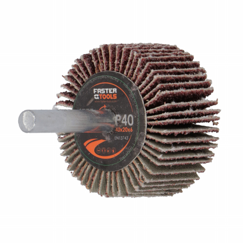 Perie segmentata smirghel 40x20mm granulatie 60 Faster Tools