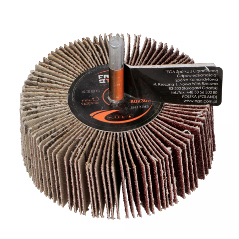 Perie segmentata smirghel 80x30mm granulatie 100 Faster Tools