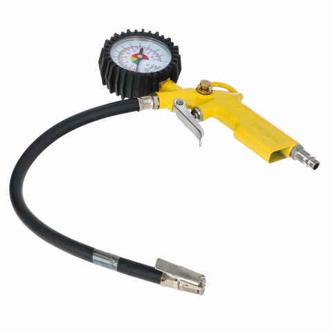 Accesorii pentru sculele pe aer - Pistol cu manometru pentru presiune aer max. 12 bari Faster Tools