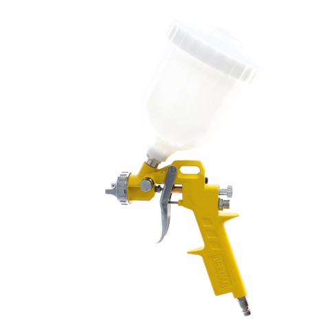 Accesorii pentru sculele pe aer - Pistol pentru vopsit cu aer si rezervor in sus 0.5l Brenar