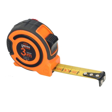 Unelte pentru masura si precizie - Ruleta 3mx16mm clasa II Faster Tools