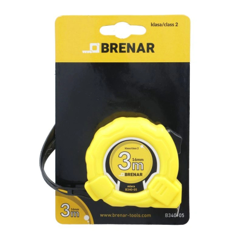 Ruleta 3mx16mm cu autoblocare Brenar [6]