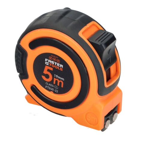 Unelte pentru masura si precizie - Ruleta 5mx19mm clasa II Faster Tools
