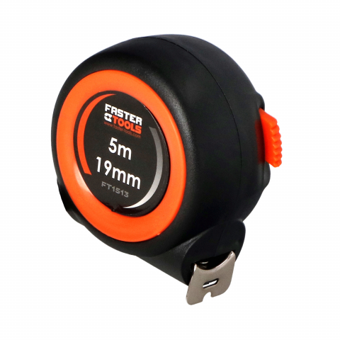 Rulete - Ruleta 5mx19mm cu autoblocare Faster Tools