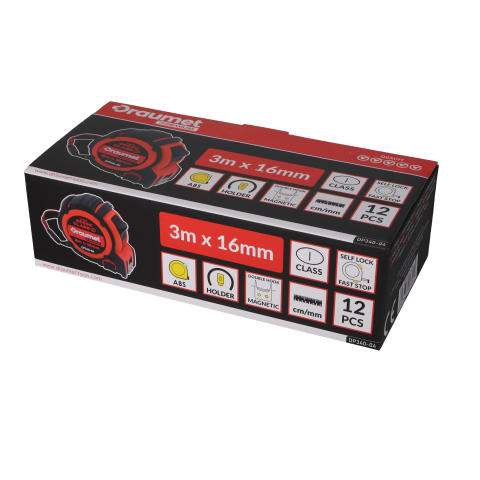 Ruleta PRO 3mx16mm Fast-Stop Draumet [3]