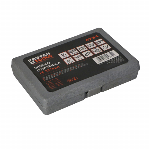 Set 12 freze max: 127mm pentru lemn, plstic si rigips Faster Tools [2]