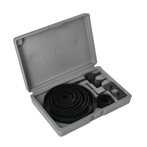 Freze pentru gaurire lemn si gips carton - Set 12 freze max: 127mm pentru lemn, plstic si rigips Faster Tools