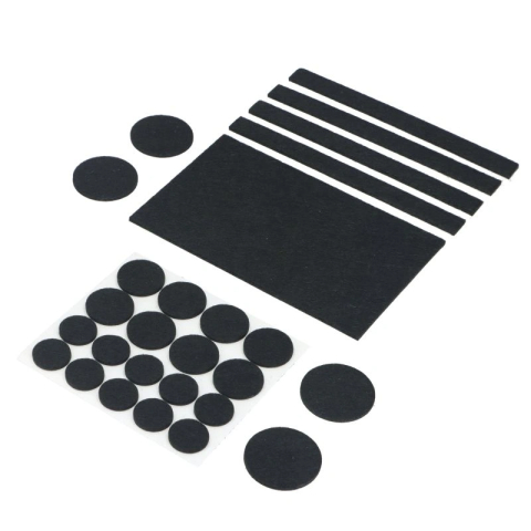 Alte echipamente de protectie - Set 27 pise protectie pentru mobila din fetru negre Faster Tools