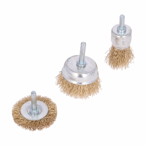 Perii sarma - Set 3 perii din sarma pentru bormasina Brenar