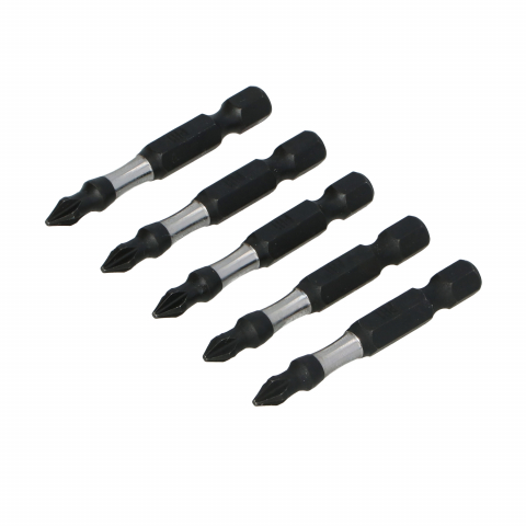 Set 5 biti negri pentru impact profesionali PH1x50mm Draumet