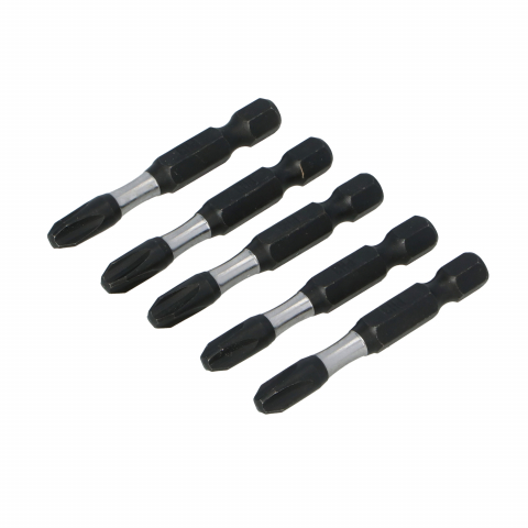 Set 5 biti negri pentru impact profesionali PH3x50mm Draumet