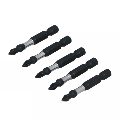 Set 5 biti negri pentru impact profesionali PZ1x50mm Draumet