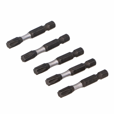 Biti, prelungitoare si accesorii - Set 5 biti negri pentru impact profesionali T40x50mm Draumet