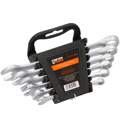 Truse de tubulare si chei - Set 6 chei combinate CRV 8-17mm Faster Tools