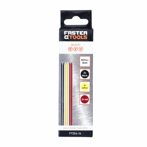 Set 6 mine colorate pentru creion mecanic Faster Tools [2]