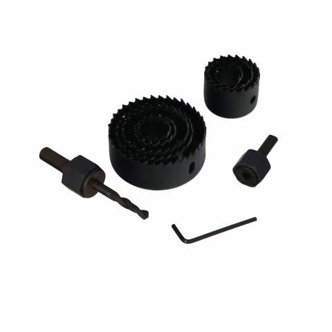 Carote, freze si accesorii pentru slefuire - Set 8 freze max: 64mm pentru lemn, plstic si rigips Faster Tools