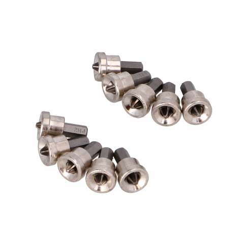 Biti, prelungitoare si accesorii - Set biti PH2 cu opritor metalici pentru rigipsari 10buc/set Faster Tools