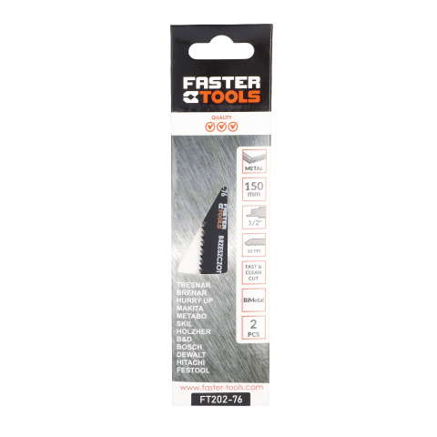 Set panze pentru ferastrau sabie bi-metal 150mm 2buc/set Faster Tools [3]