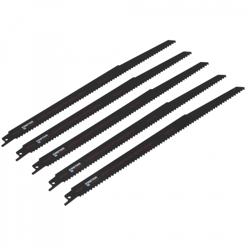 Panze pentru pendular si ferastrau sabie - Set panze pentru ferastrau sabie pentru lemn 300mm 5buc/set Faster Tools