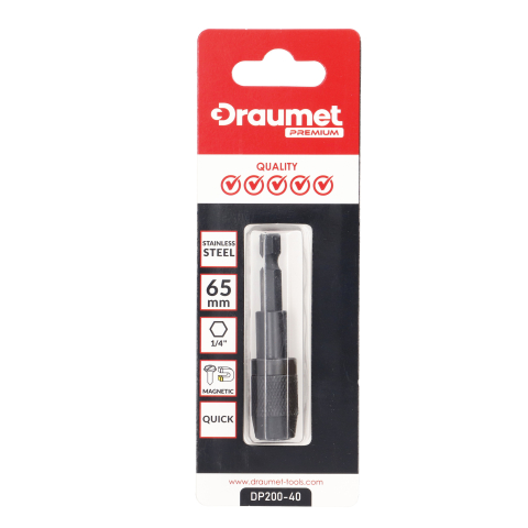 Suport de impact pentru biti magnetic profesional 1/4x65mm Draumet [4]