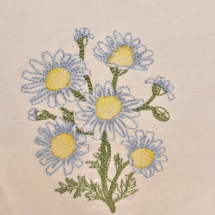 Bluză din bumbac cu broderie florală – Daisy [3]