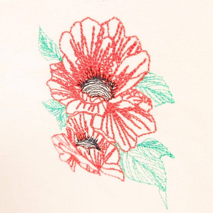 Bluză din bumbac cu broderie florală – Bella [2]