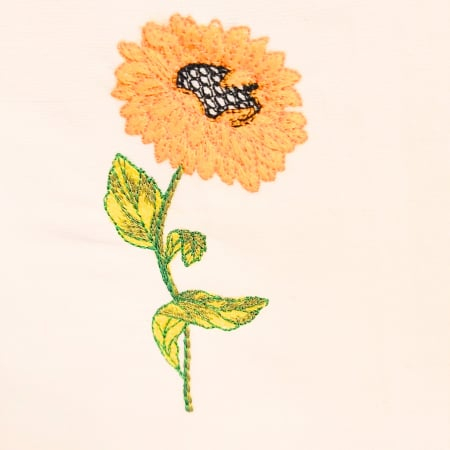 Bluză bumbac 100% cu broderie florala - lejeritate și simplitate [4]