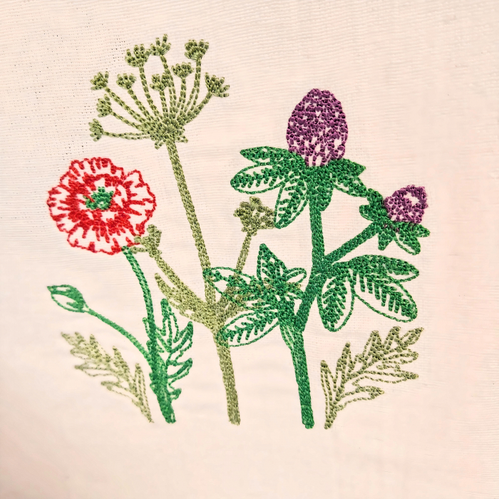 Bluză din bumbac cu broderie florală – Elena [2]